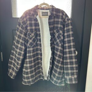 Expeditions Vintage Plaid Sherpa-Lined Jacket XL